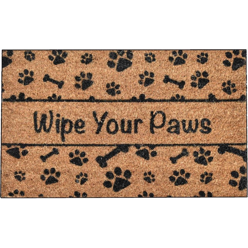image:imageNINAMAR Door Mat Wipe Your Paws Natural Coir 295 x 175 inch