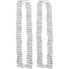 image:imageFOOTMATTERS Curly No Tie Shoe Laces  Elastic Spring LacesWhite  2 Pairs