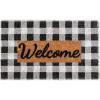 image:imageNINAMAR Buffalo Plaid Welcome Door Mat  Natural Coir  295 x 175 inch