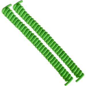 Curly No-Tye Lace Flourescent Green