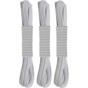 FOOTMATTERS No Tie Flat Stretch Shoe Laces – 3 pairs(White (3 Pairs))