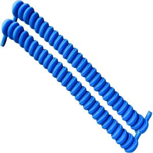 Job Site Curly No-Tye Lace Flourescent Blue