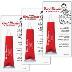 JobSite Boot Mender Glue – Shoe Glue Sole Repair – Clear, Instant Bond, Heavy Duty Adhesive (30g Tube)(3)