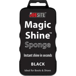 JobSite Instant Express Leather Boot & Shoe Shine Sponge – Neutral(Black – 1 Pack)