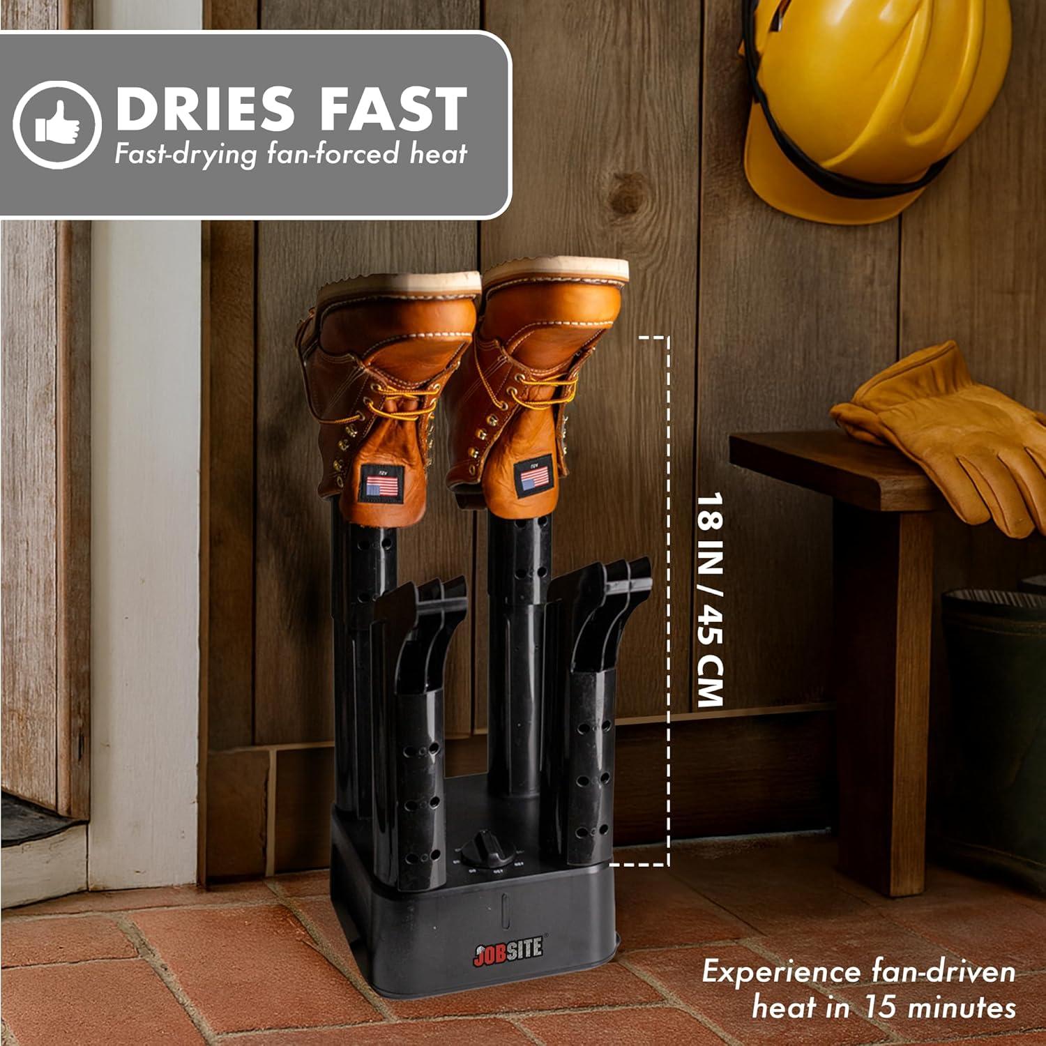 image:imageJobSite Boot Dryer Mighty Dry with Heat Blower Fan Fast Glove amp Shoe Dryer Helps Reduce Odor1