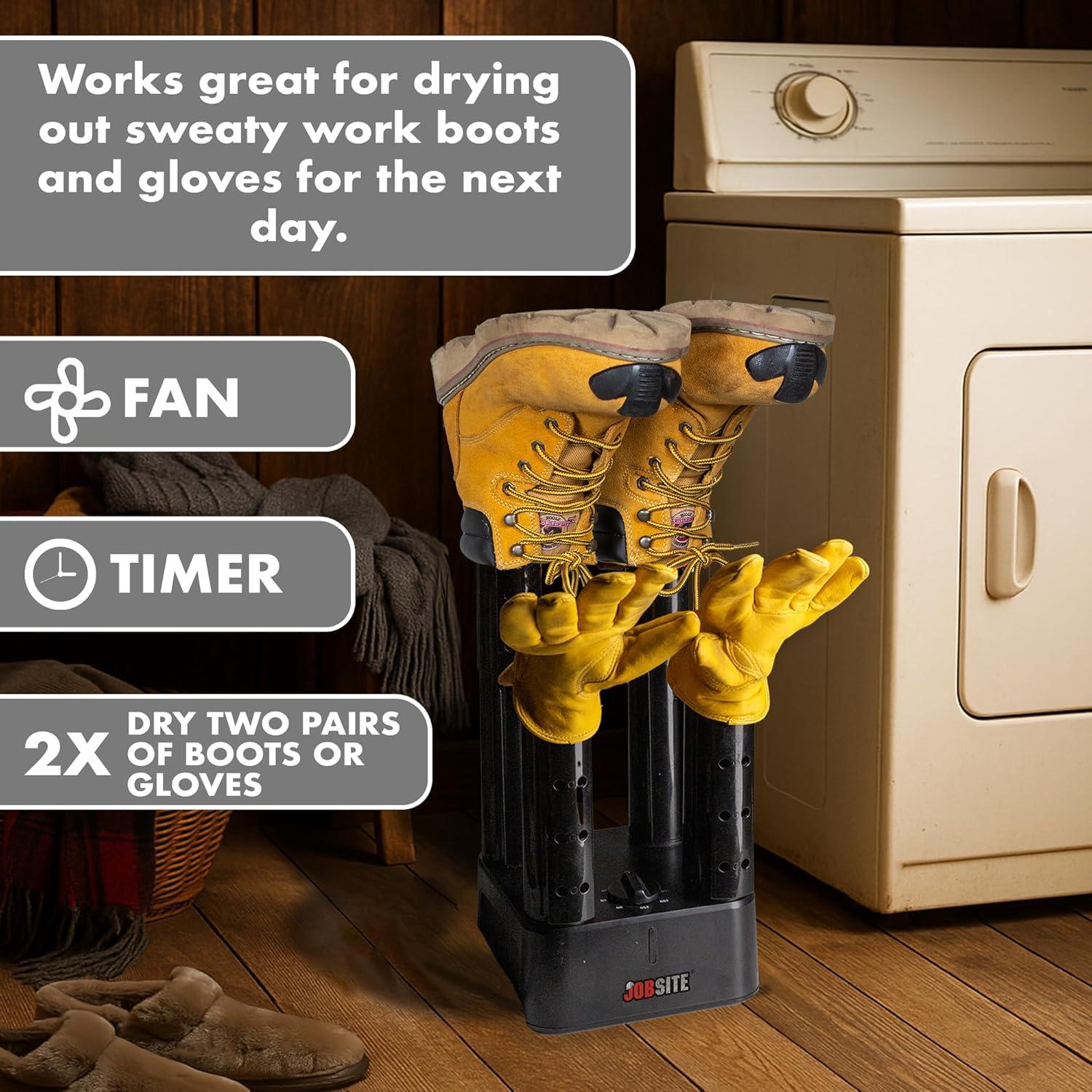 image:imageJobSite Boot Dryer Mighty Dry with Heat Blower Fan Fast Glove amp Shoe Dryer Helps Reduce Odor1