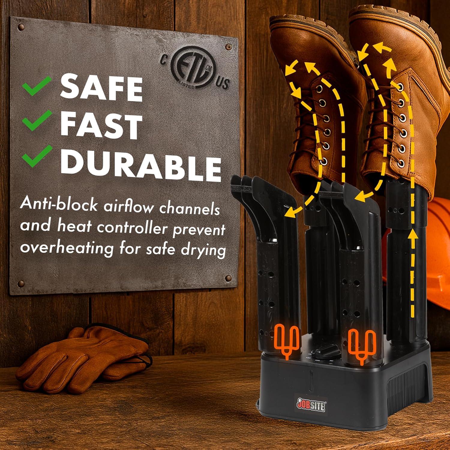 image:imageJobSite Boot Dryer Mighty Dry with Heat Blower Fan Fast Glove amp Shoe Dryer Helps Reduce Odor1
