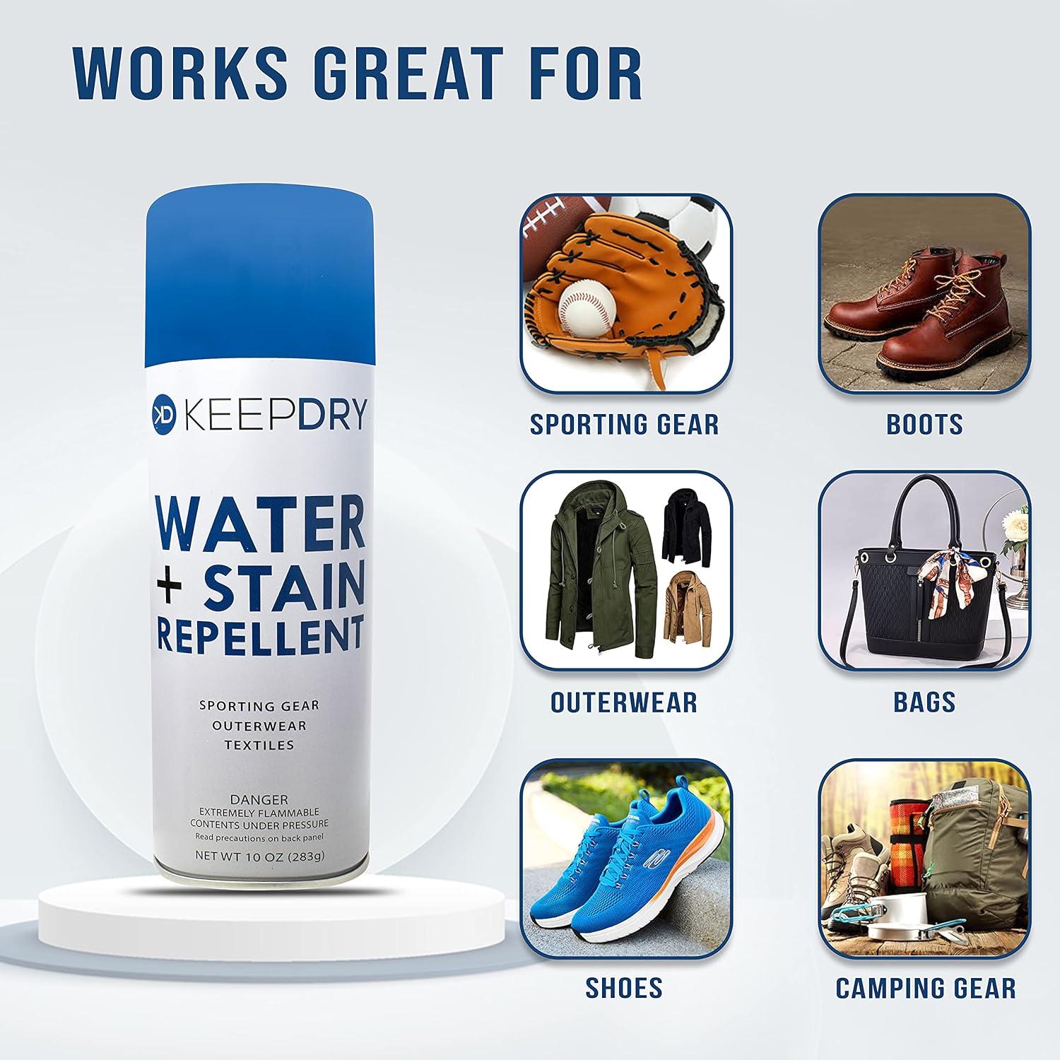 image:imageKEEPDRY Water Stain Repellent Spray Shoe Boot and Apparel Waterproof 10 oz