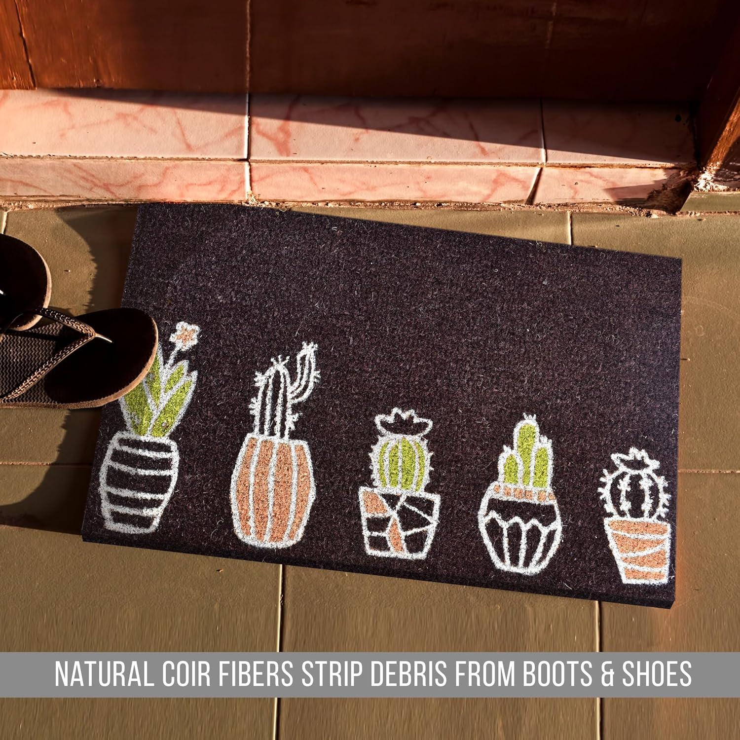 image:imageNINAMAR Door Mat Cactus Natural Coir 295 x 175 inch