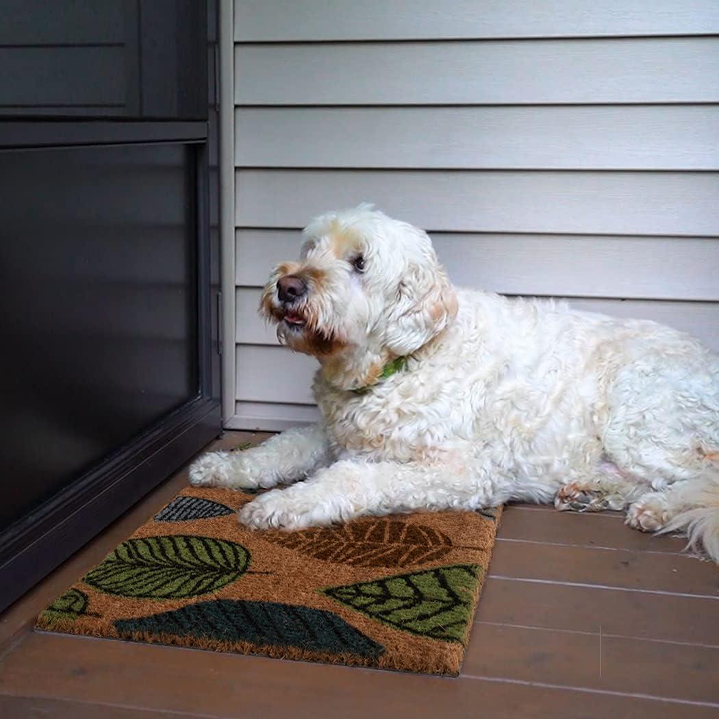 image:imageNINAMAR Door Mat Colorful Leaves Natural Coir 295 x 175 inch