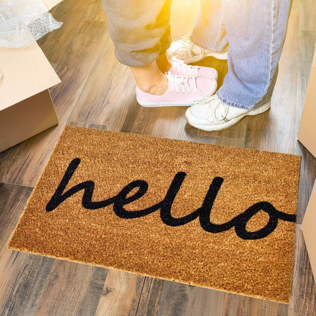 image:imageNINAMAR Door Mat Hello Natural Coir 295 x 175 inch