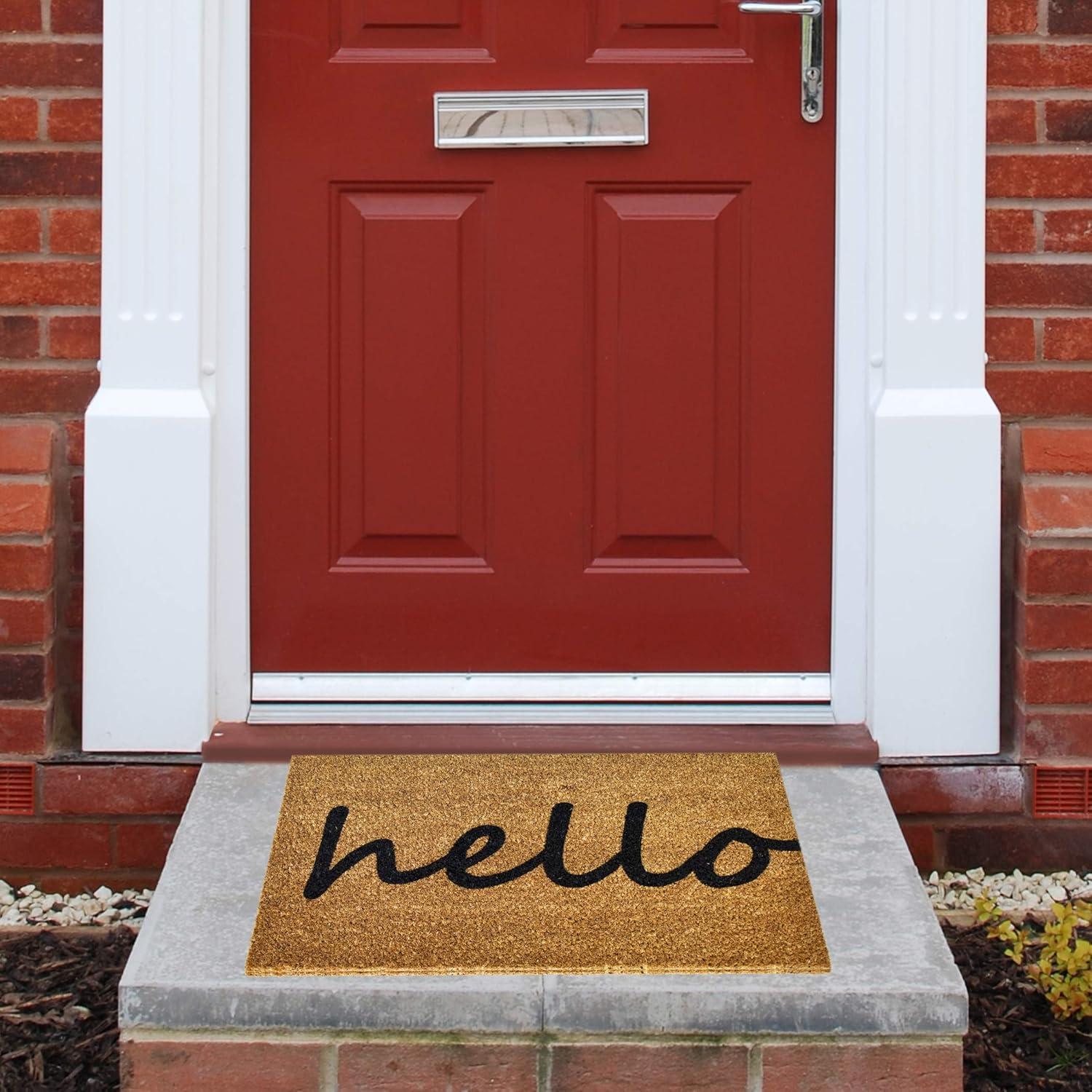 image:imageNINAMAR Door Mat Hello Natural Coir 295 x 175 inch