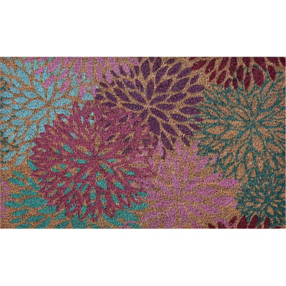 image:imageNINAMAR Door Mat Bright Flowers Natural Coir 295 x 175 inch 54264