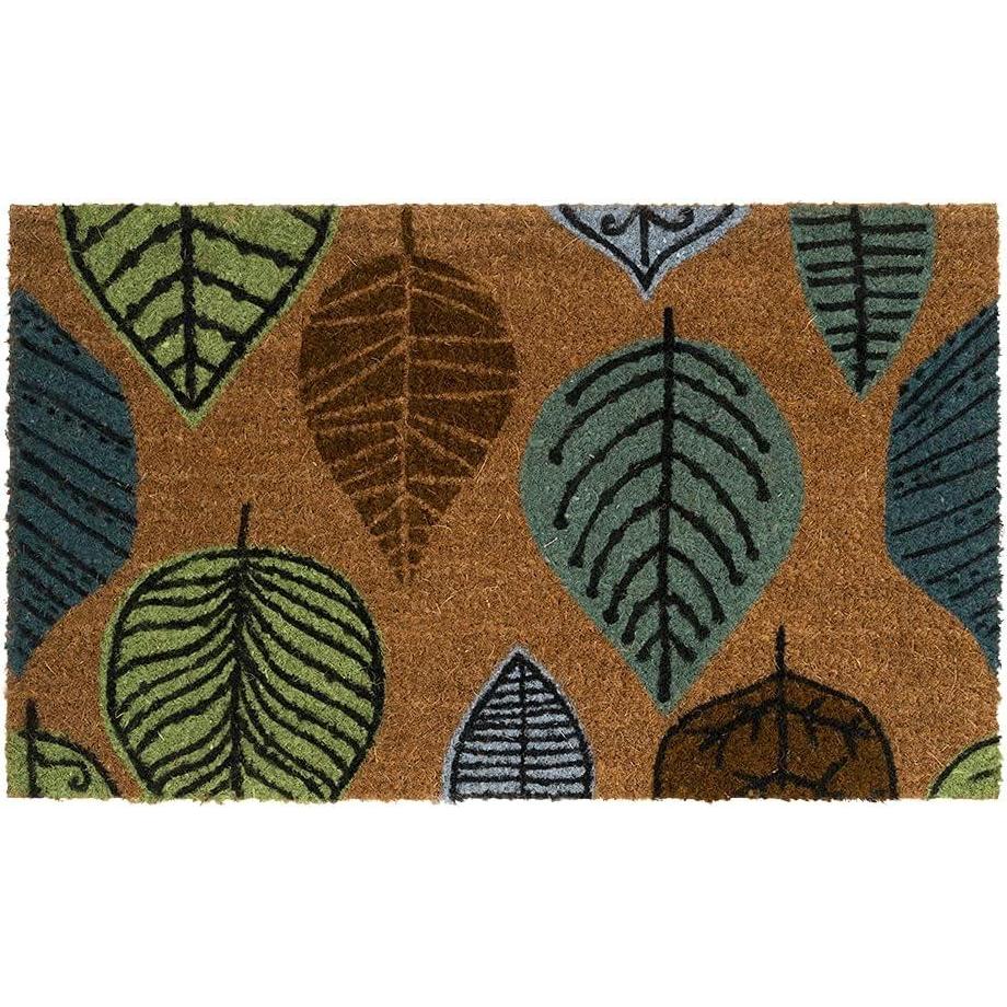 image:imageNINAMAR Door Mat Colorful Leaves Natural Coir 295 x 175 inch