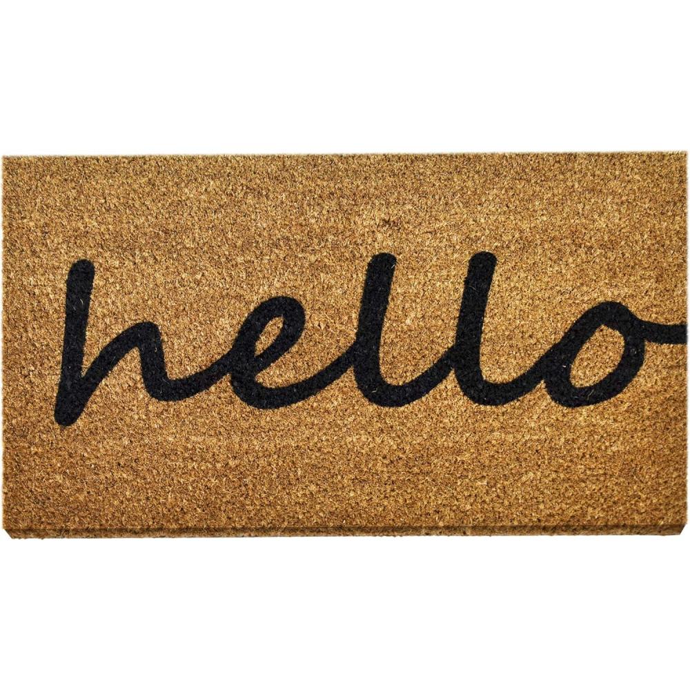 image:imageNINAMAR Door Mat Hello Natural Coir 295 x 175 inch
