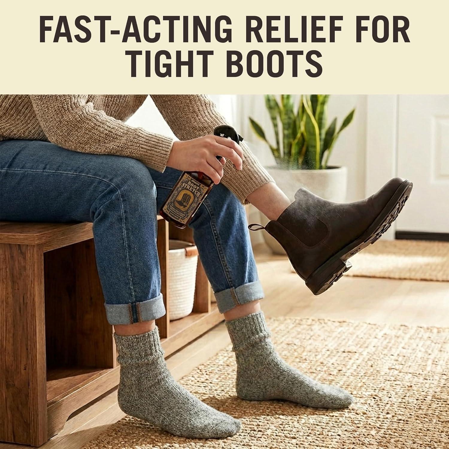 image:imageJobSite Boot Stretcher Spray Shoe Stretch Spray amp Leather Softener For Cowboy Boots amp Fashion Shoes 85 oz